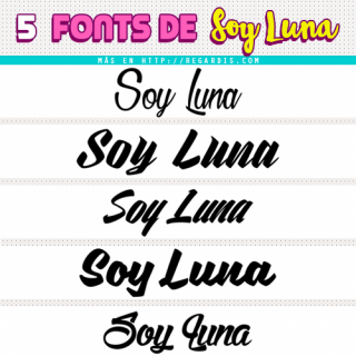 5 Fonts de Soy Luna (Similares)