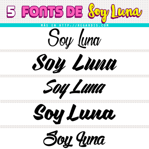 5 Fonts de Soy Luna (Similares)