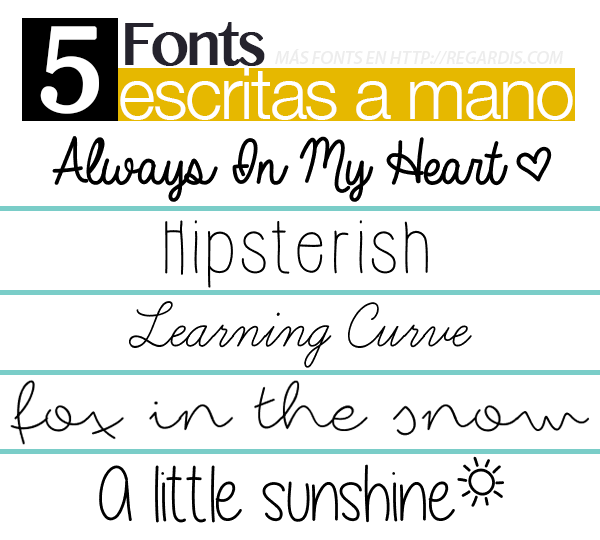 5 Fonts Escritas A Mano Gratis Handwritten Fonts Regardis