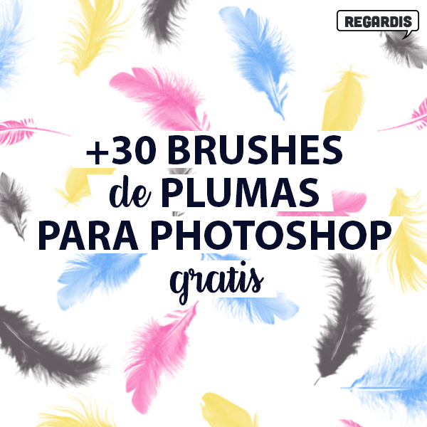 +30 Brushes de Plumas para Photoshop Gratis 
