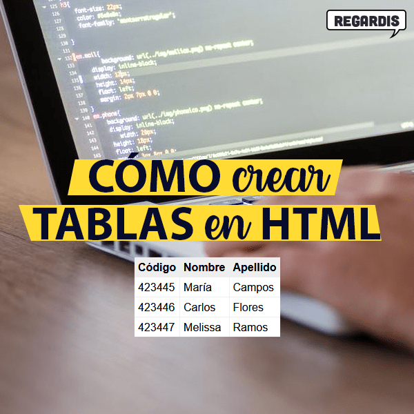 Cómo crear tabla HTML