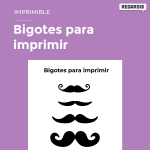 Descarga bigotes para imprimir gratis (PDF)