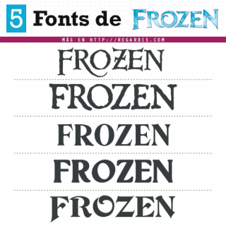 5 Fonts Frozen (Tipografía Similar)