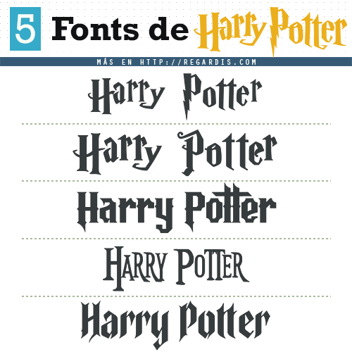 5 Fonts Harry Potter (Tipografía Similar)