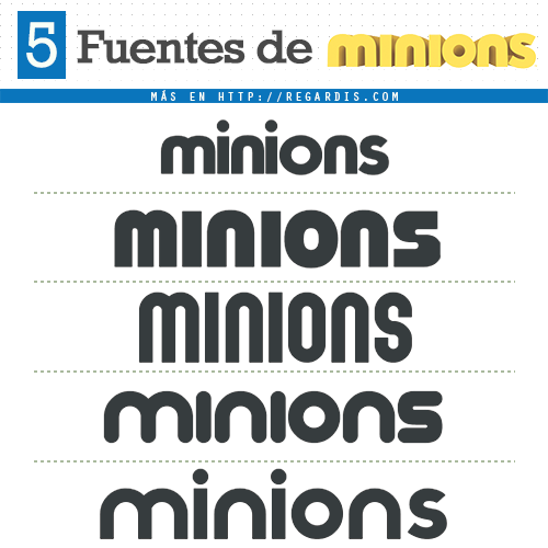5 Fuentes de Minions (Similares)