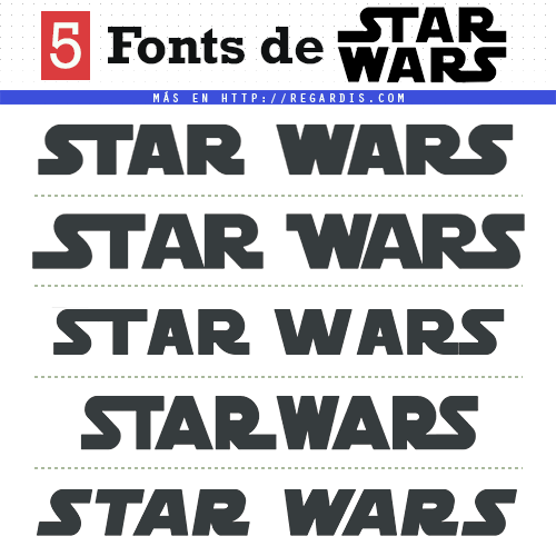 5 Fonts Star Wars (Tipografía Similar)