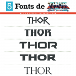5 Fonts Thor (Tipografía similares a sus películas)
