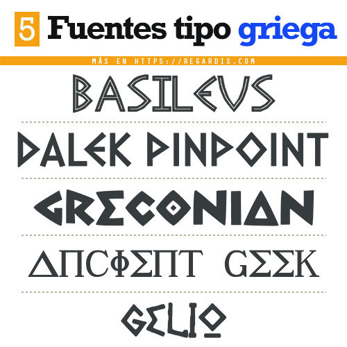 5 Tipografías tipo griegas para descargar gratis
