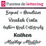Descarga gratis tipos de letra para lettering