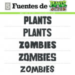 5 Fuentes de Plants vs Zombies (Similares) - Tipografía / Letra