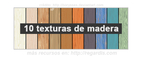 10 Texturas de madera colorida gratis
